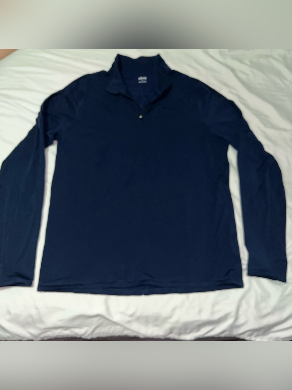 Allbirds 1/4 Zip Pullover Shirt Mens Large Performance Golf Navy 21.20 KG C02E